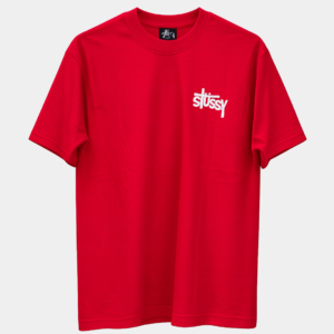 Stüssy Grim Reaper 8-Ball Oversized Red T-Shirt
